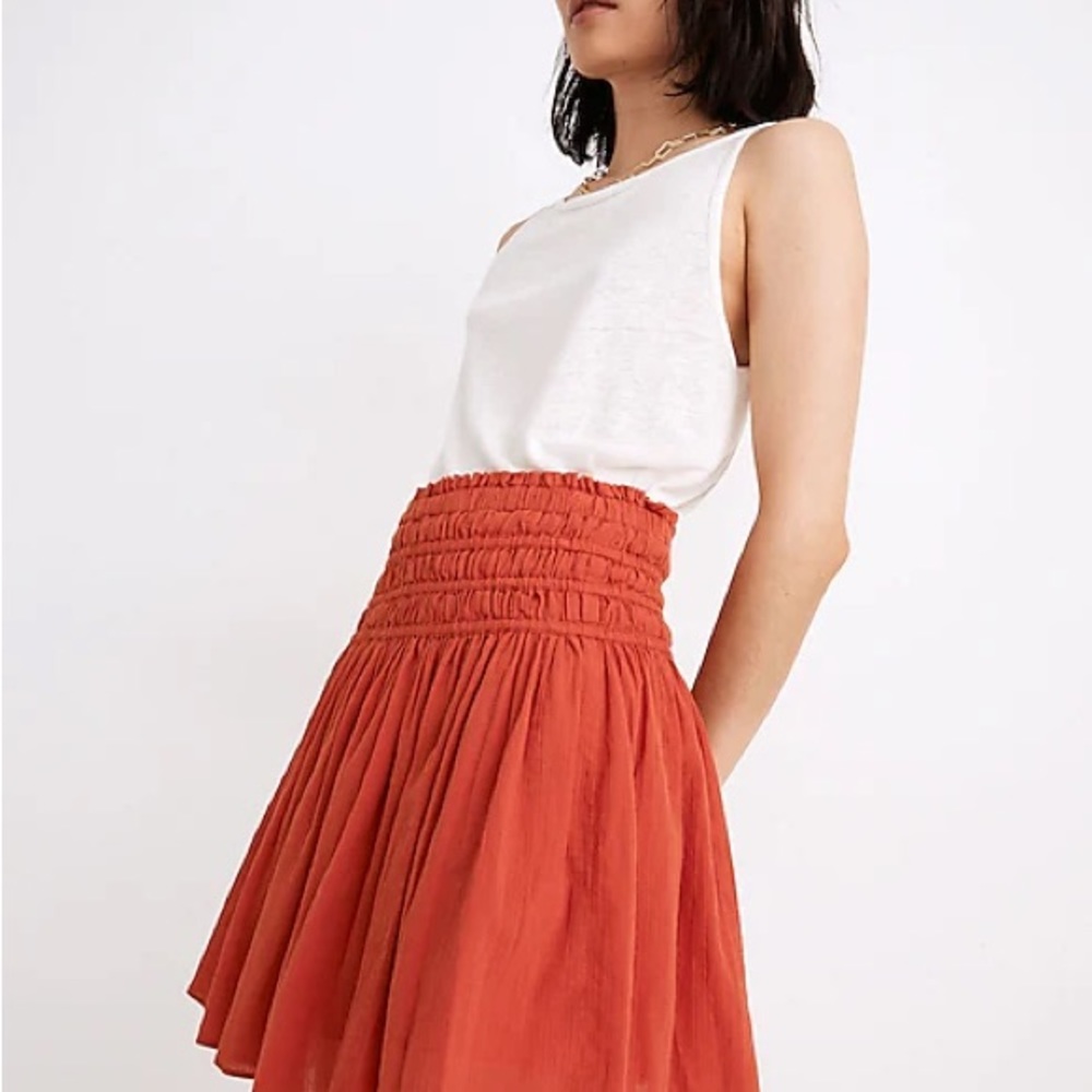 MADEWELL smocked skirt - Picture 3 of 4